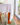 Nappe en lin/coton avec point ouvert blanche