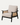Fauteuil noir et blanc avec accoudoirs en rotin