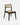 Chaise Puglia en bois de teck noir et rotin naturel, 55 x 53 x 79,50 cm