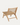 Fauteuil Siena en bois et osier