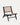 Fauteuil Siena en bois noir et osier