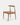Chaise Verano en bois naturel marron et cuir, 55×51,5×77 cm