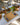 Set de Table Alba, Castanho avec Bleu Clair