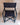 Chaise pliante de directeur Douro en aluminium bleu