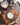 Placemat Beja, Terracotta with Blue