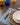 Placemat Beja, Blue with Terracotta