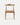 Chaise Verano en bois naturel marron et cuir, 55×51,5×77 cm