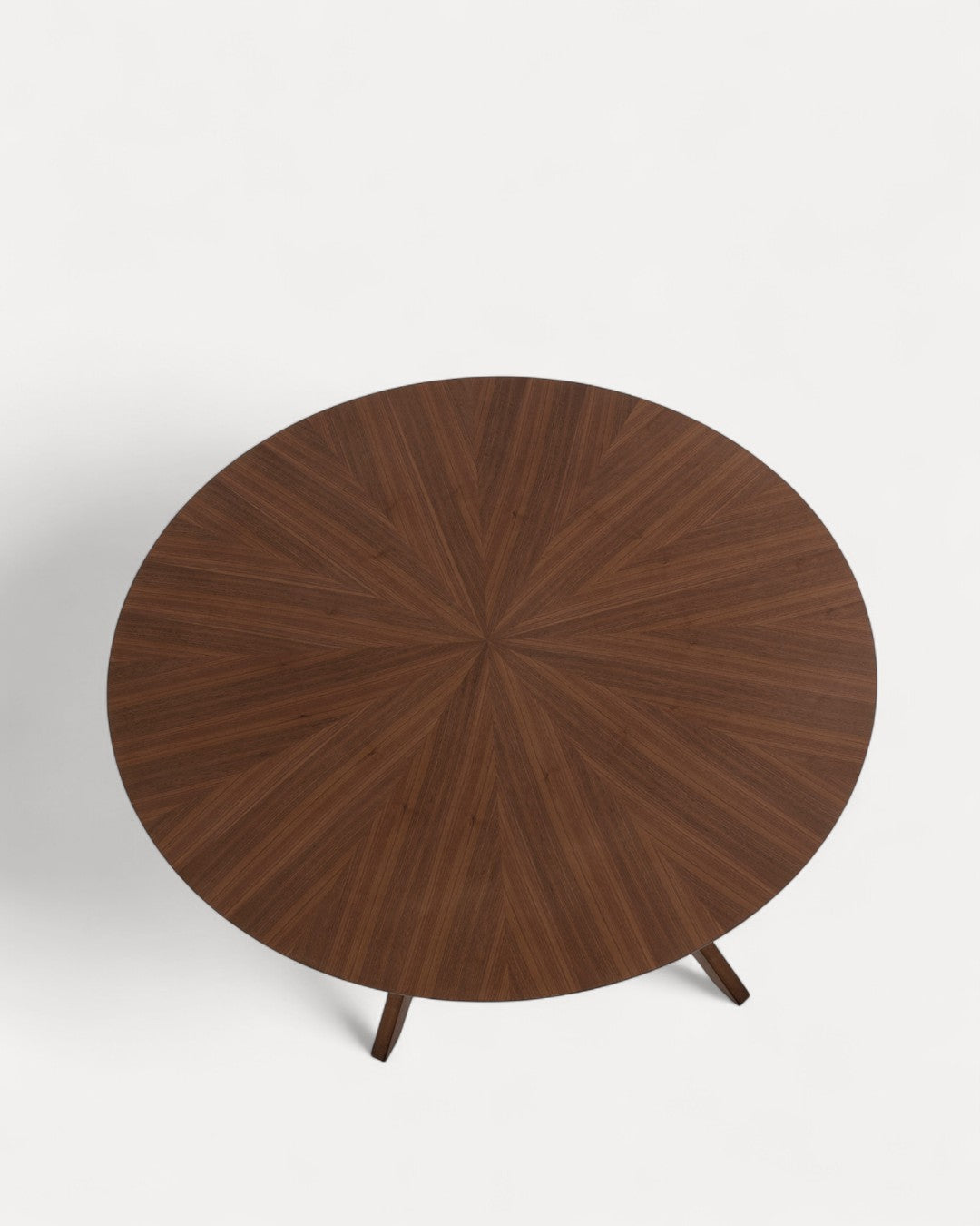 Tavolo da pranzo Marevo rotondo in legno massello di noce, Ø120x74 cm