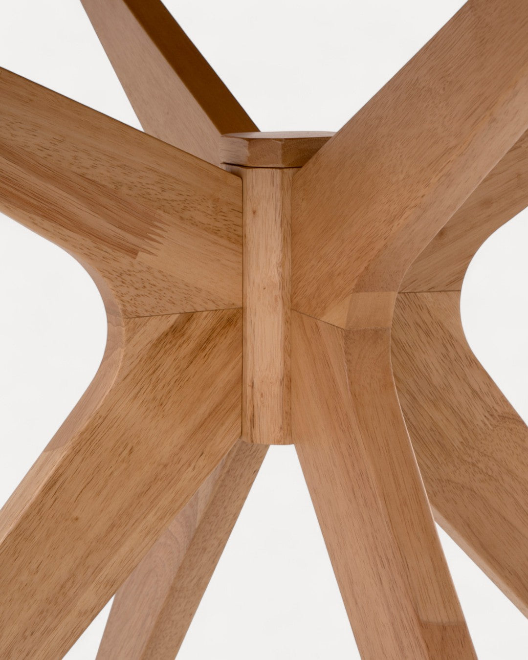 Tavolo da pranzo Marevo rotondo in legno massiccio naturale, Ø120x74 cm