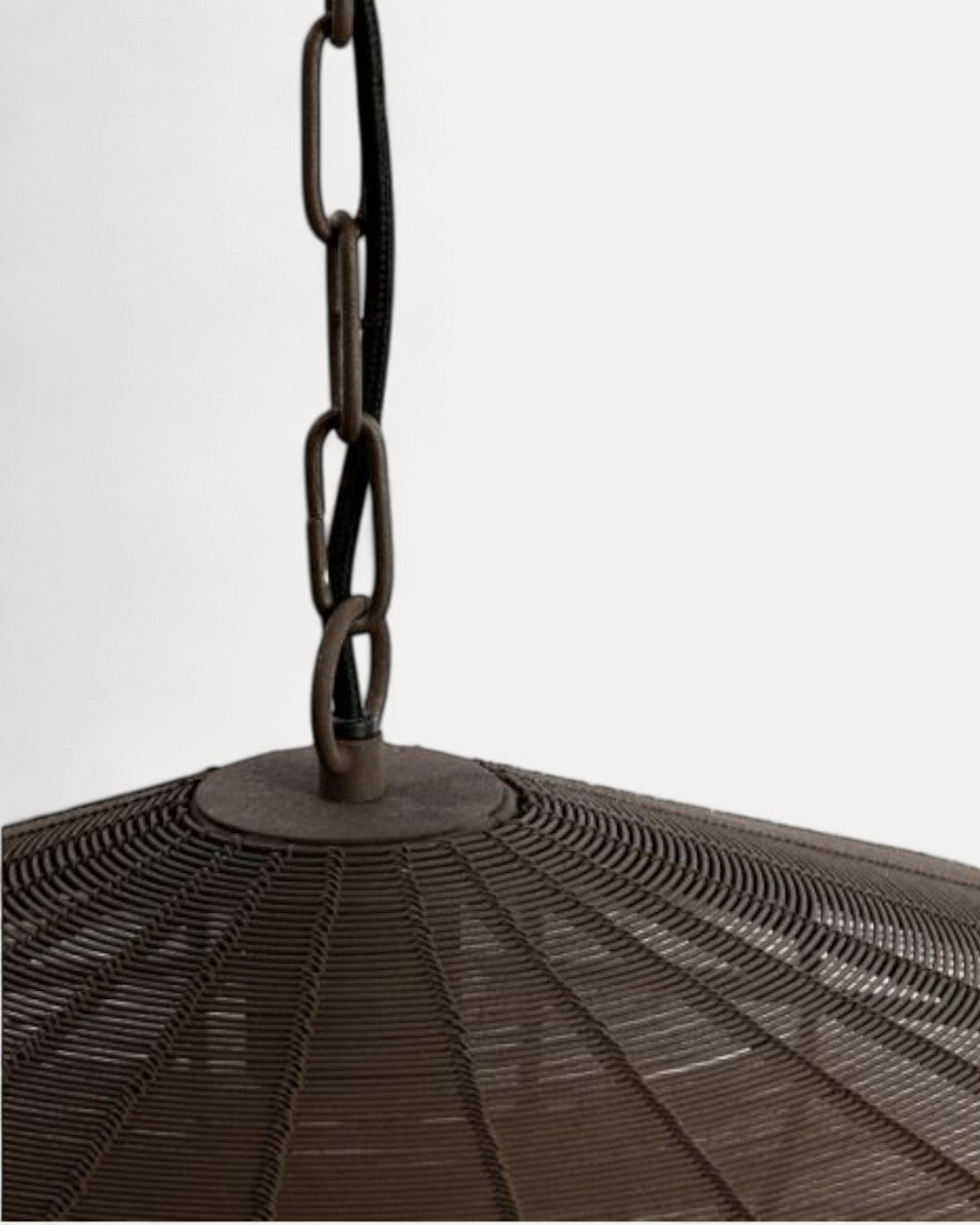 Argos Ceiling Lamp in Brown Metal, Ø40 x 18 cm