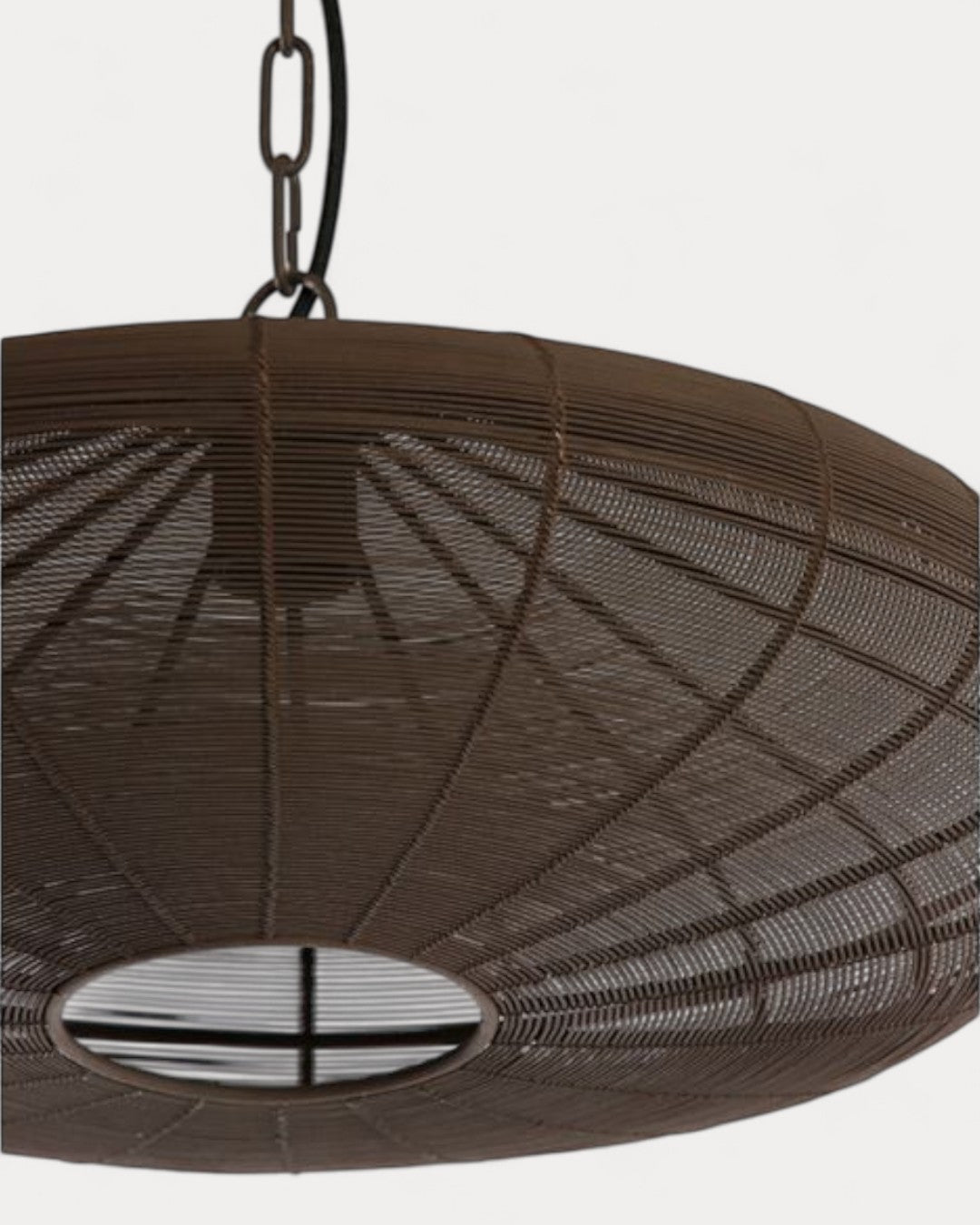 Argos Ceiling Lamp in Brown Metal, Ø51 x 20 cm