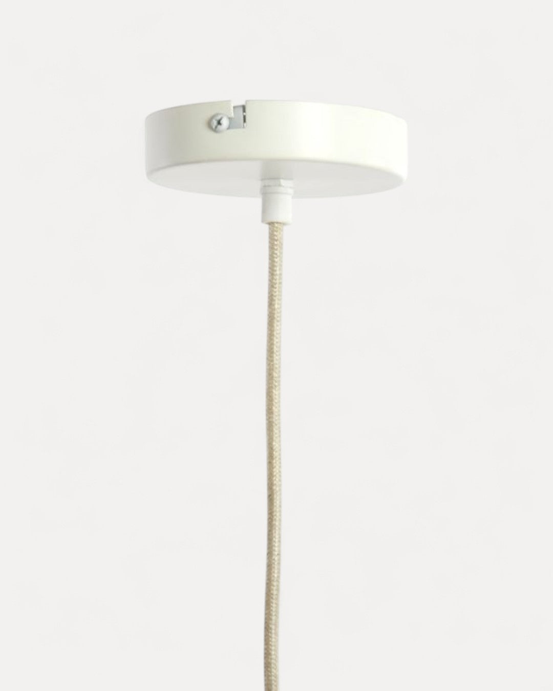 Estremoz Ceiling Lamp in Cream Linen, Ø38.5 x 28 cm