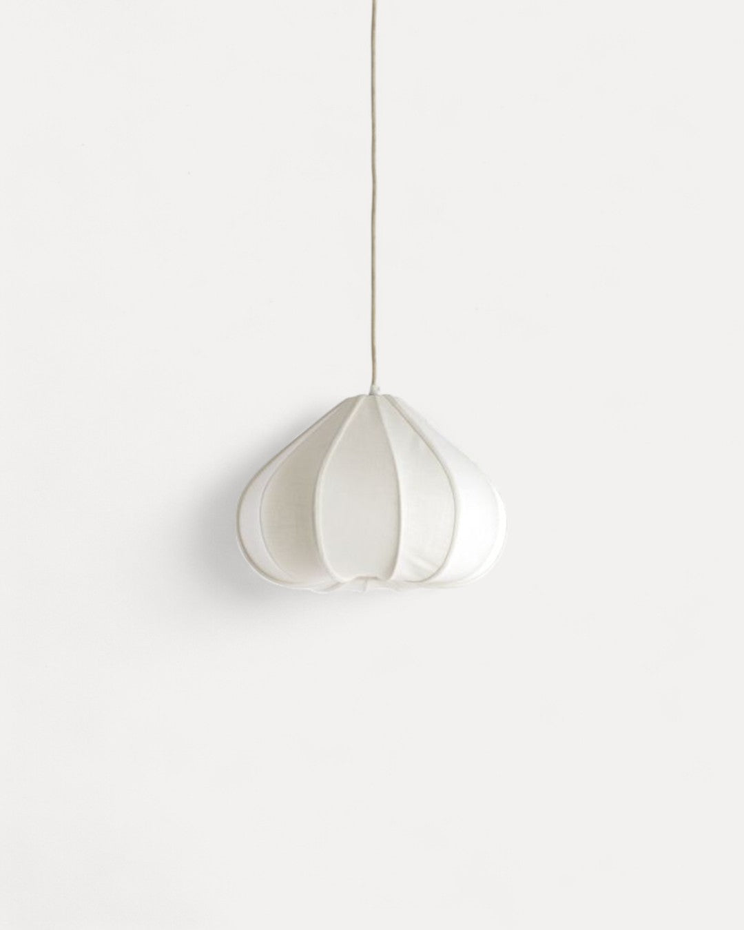Estremoz Ceiling Lamp in Cream Linen, Ø38.5 x 28 cm
