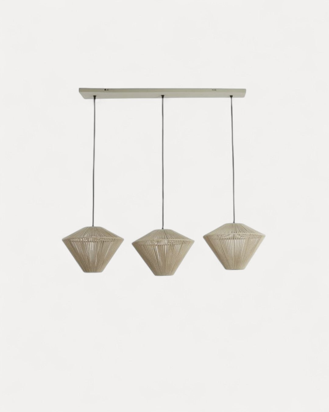 Tavira Ceiling Lamp in Natural Rope, 120 x 42 x 130 cm