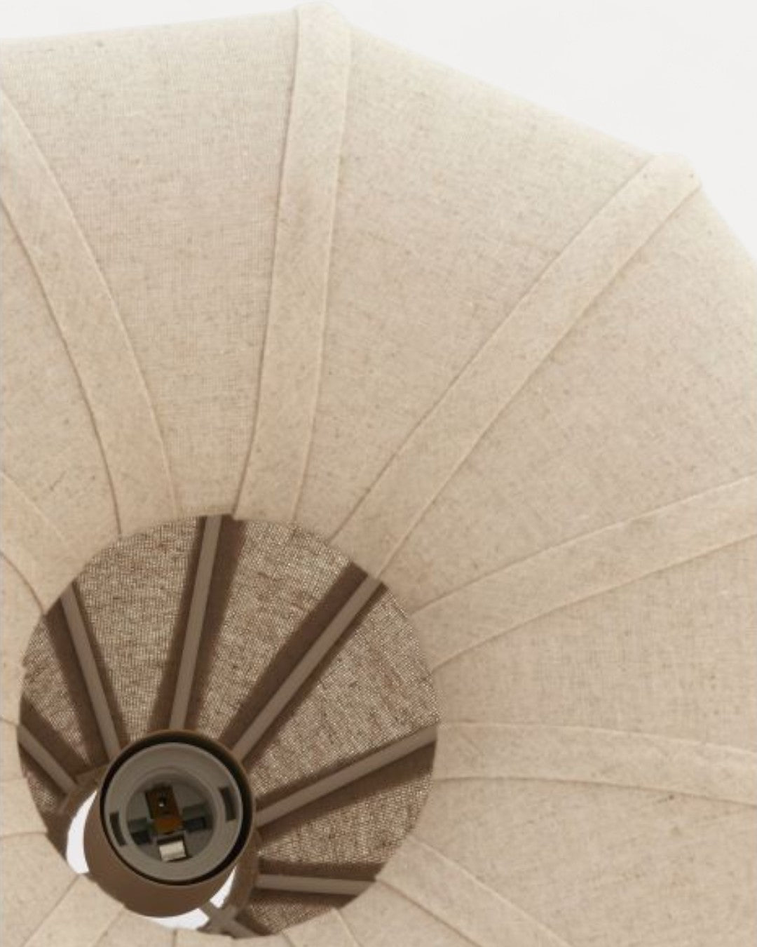 Estremoz Pendant Lamp in Natural Linen, Ø40 x 28.5 cm