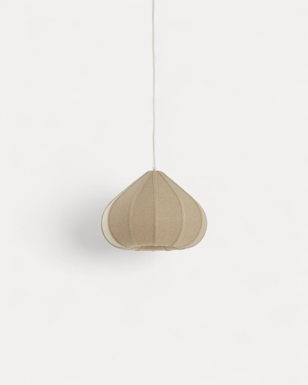 Estremoz Pendant Lamp in Natural Linen, Ø40 x 28.5 cm