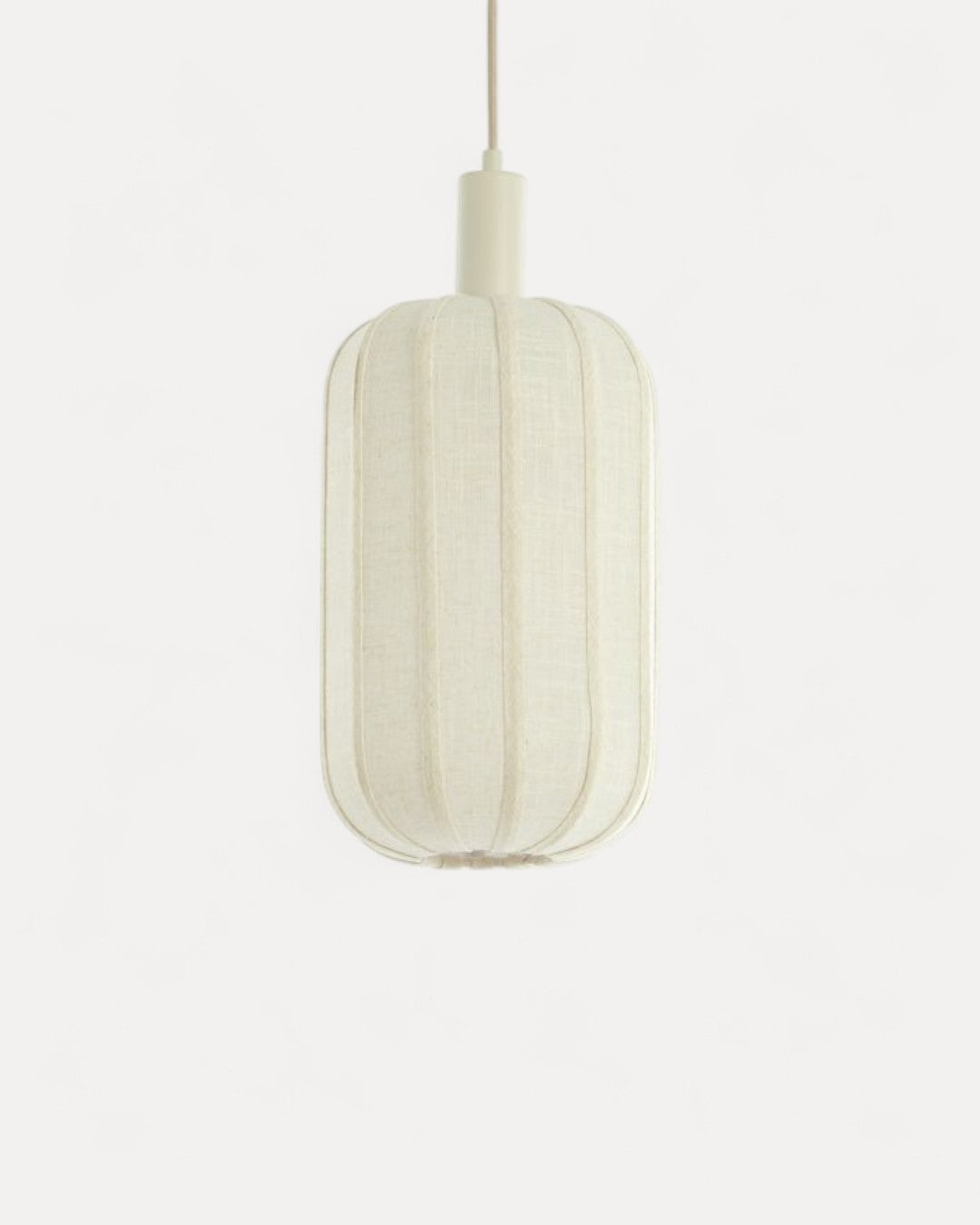 Alvor Ceiling Lamp in Beige Linen, 80 x 21 x 34 cm