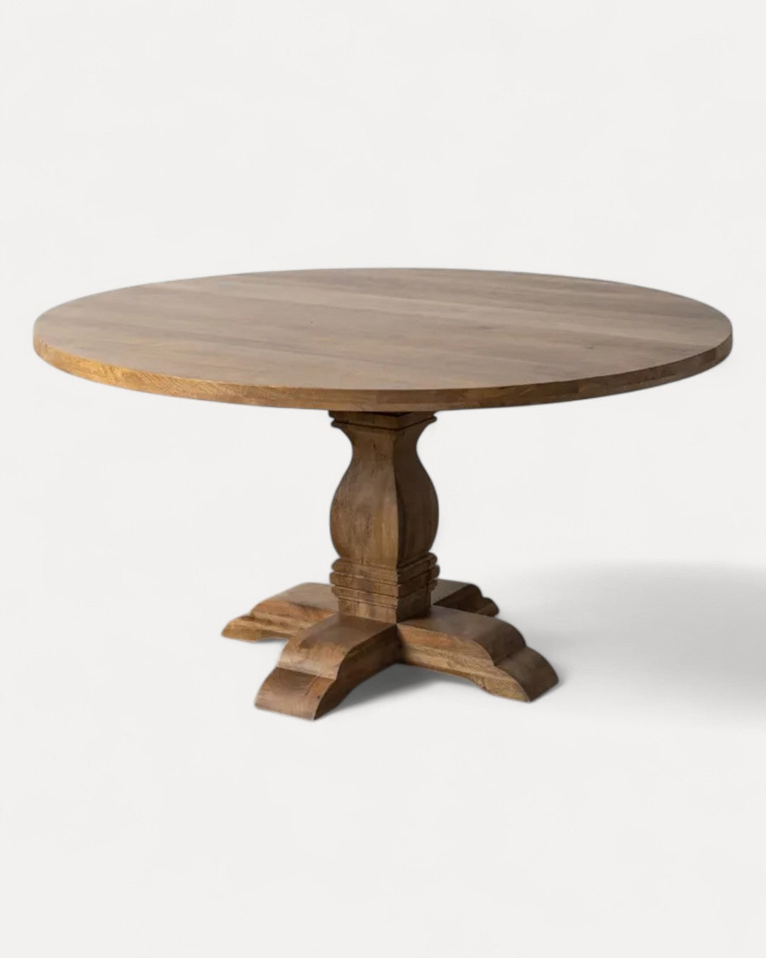 Titan Dining Table in Mango Wood, 150 x 150 x 76 cm
