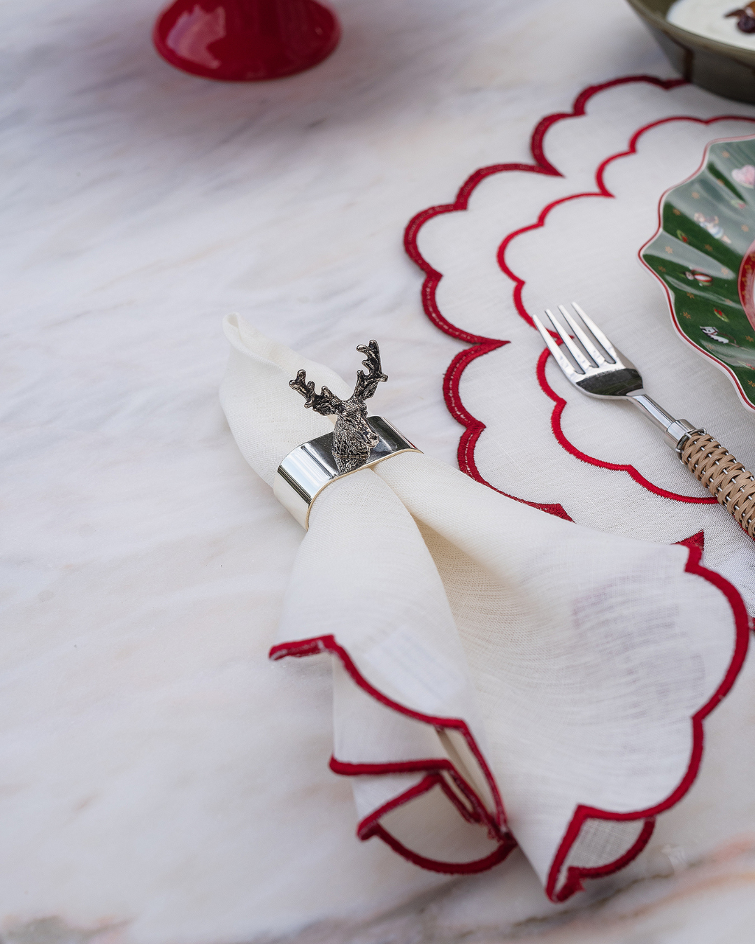 Silver Braided Napkin Ring