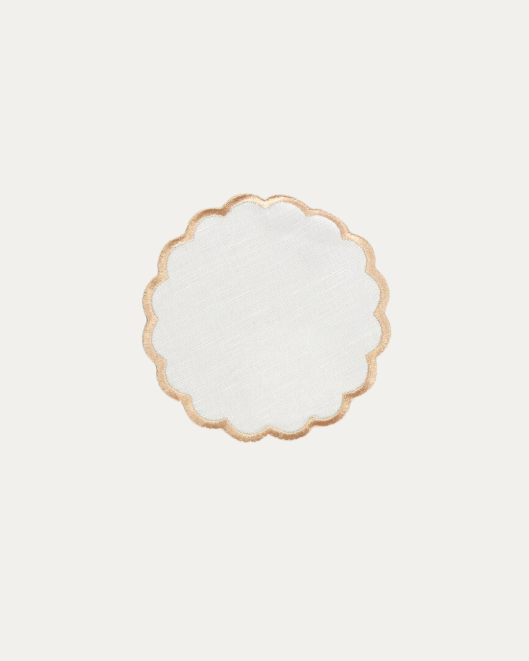 Scallop Coaster, Beige