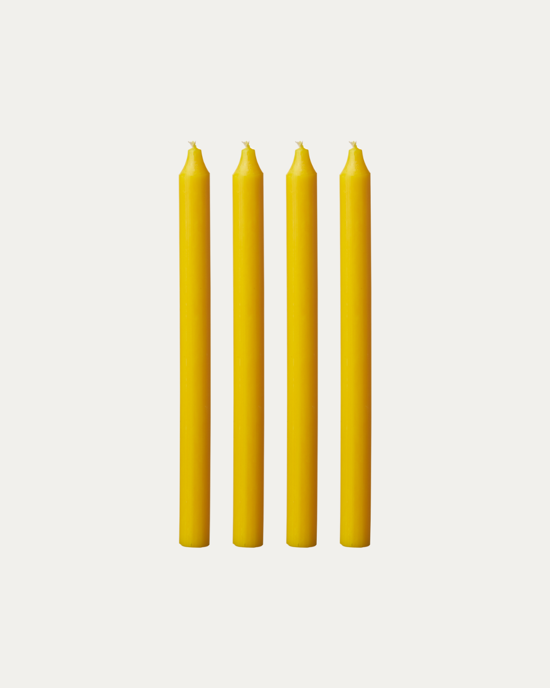 Pack 4 Yellow Candles