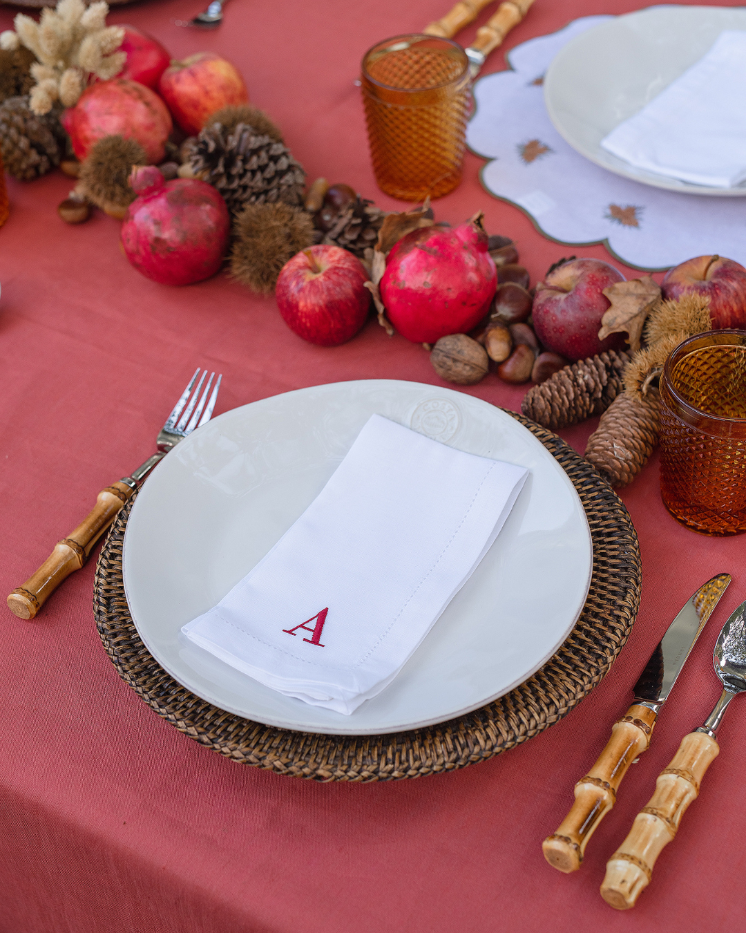 Customizable Hemstitch Linen Napkin