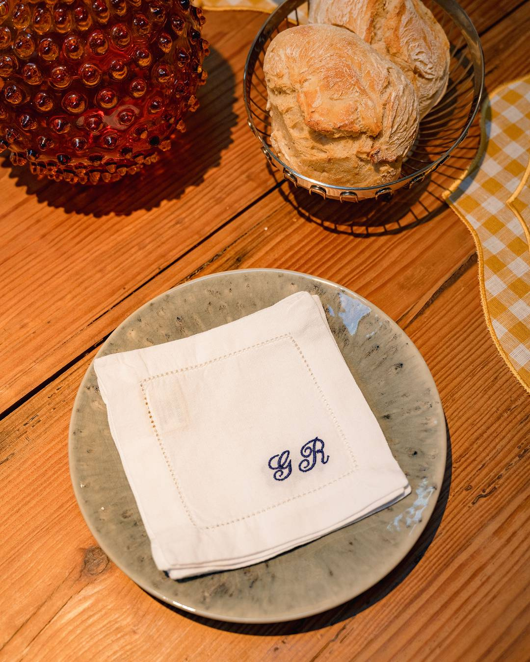 Customizable Linen Cocktail Napkin, White