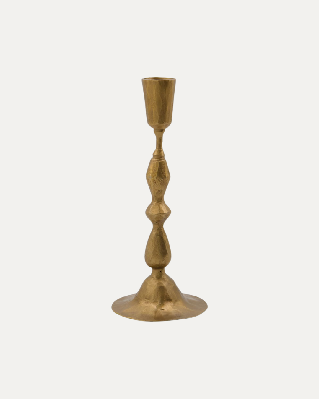 Gold Iron Candlestick 20cm