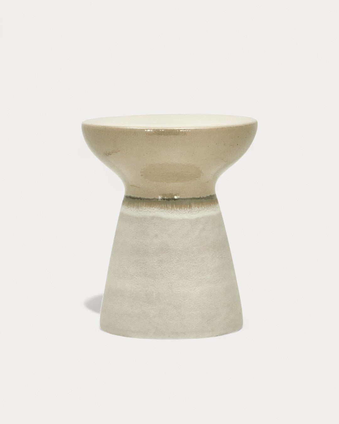 Sand side table in ceramic, 36 x 43 cm