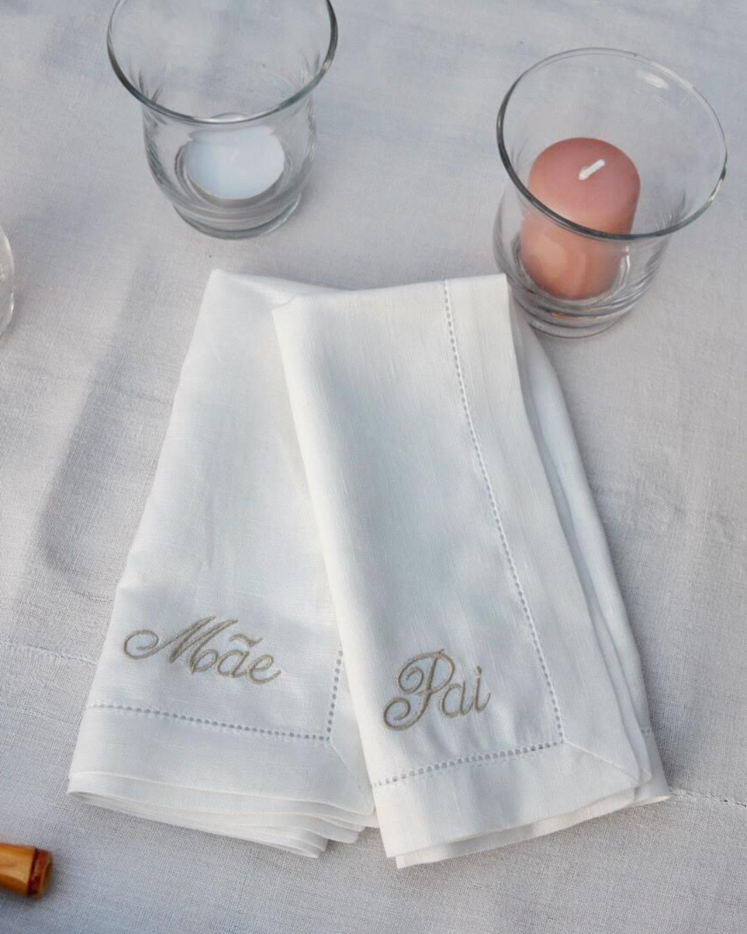 Customizable Hemstitch Linen Napkin