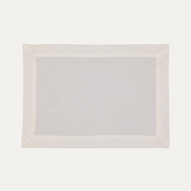 Set de Table en Linho Branco Personnalisé avec Point Ouvert