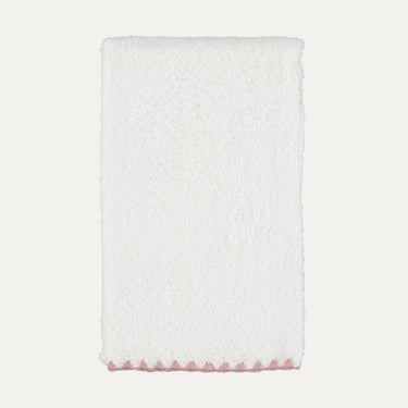 Asciugamano da Bagno Conchiglia Bianco con Rosa
