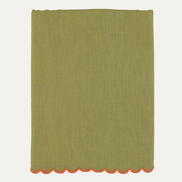 Nappe Aurora, Vert avec Orange 140x250