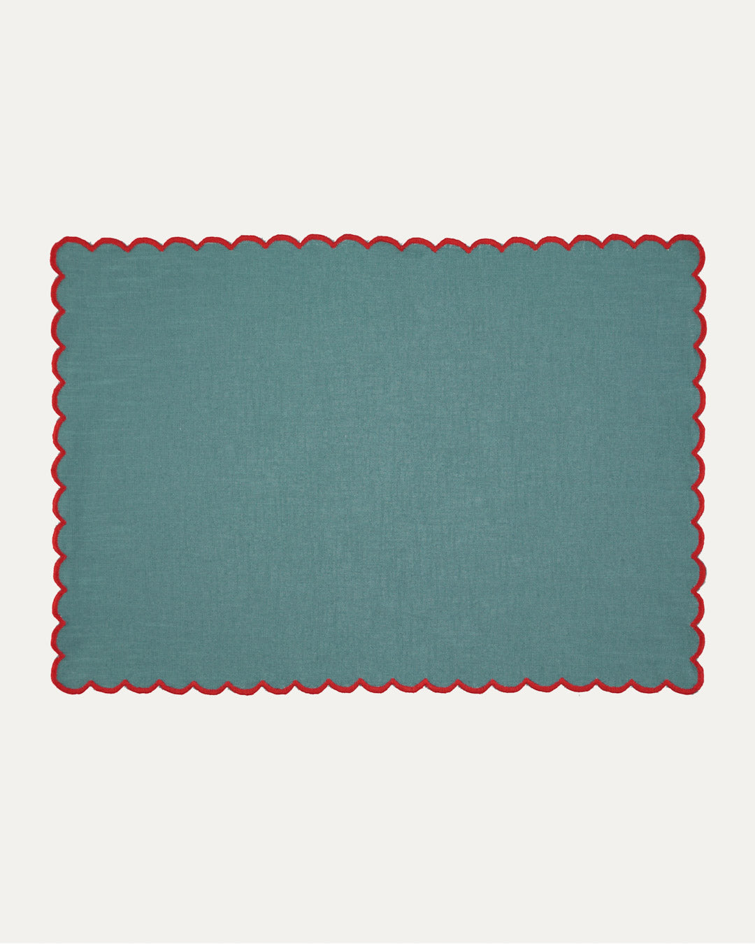 Aurora Placemat, Blue with Red