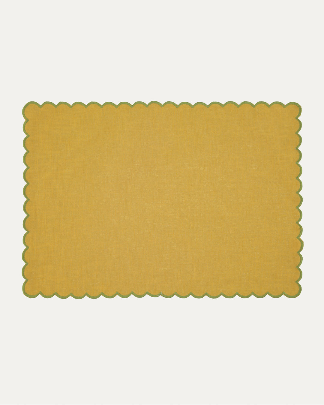 Aurora Placemat, Yellow with Green