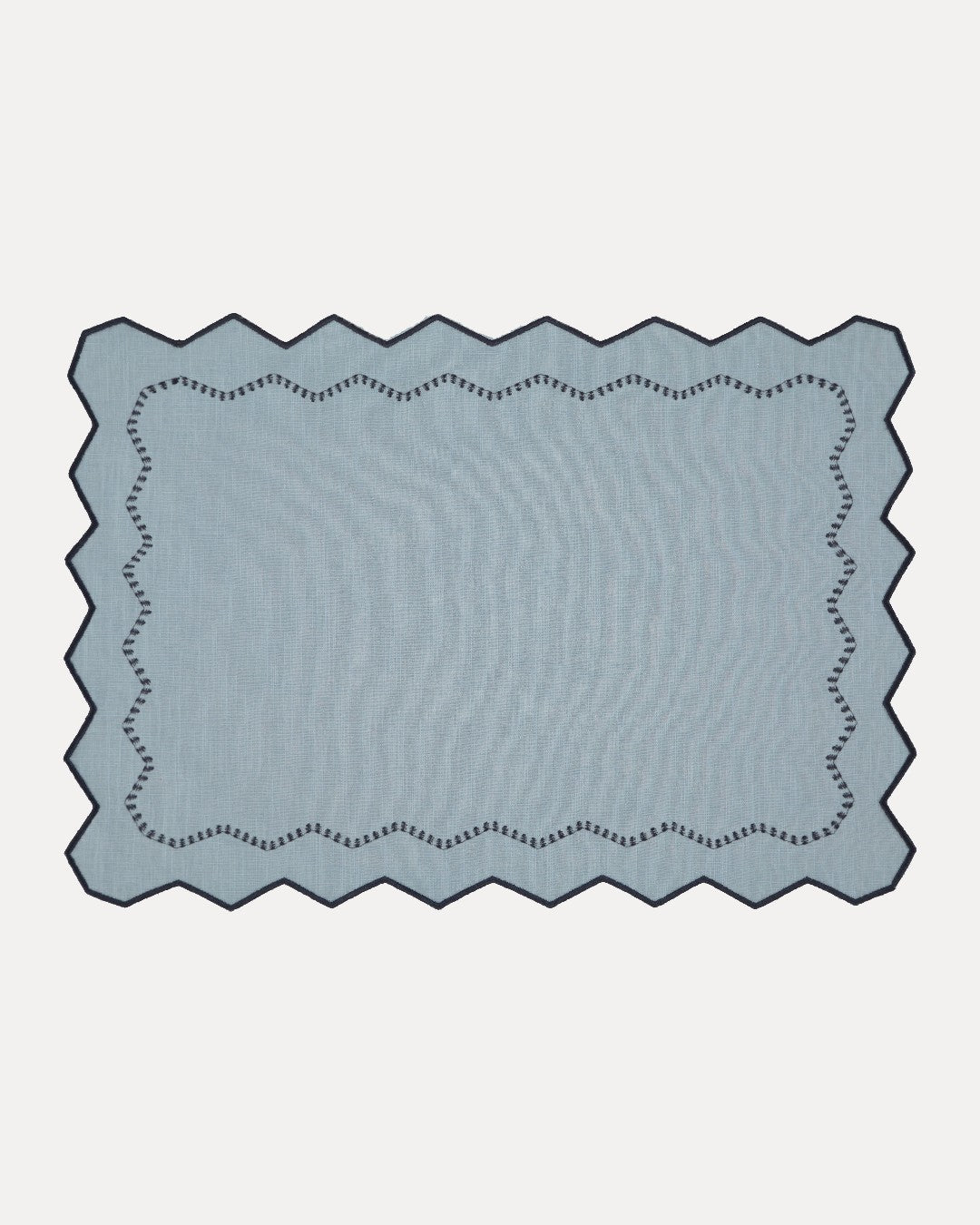 Placemat Alba, Blue with Gray