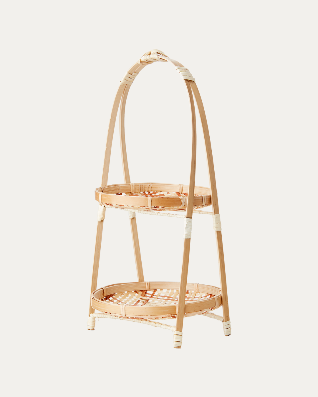 2-Tier Bamboo Terracotta Tray (Ø20 cm)