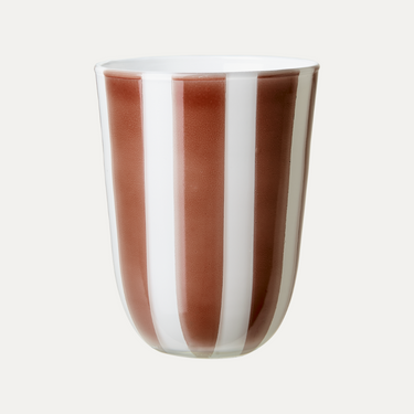 Raw and Brown Striped Cup, Large