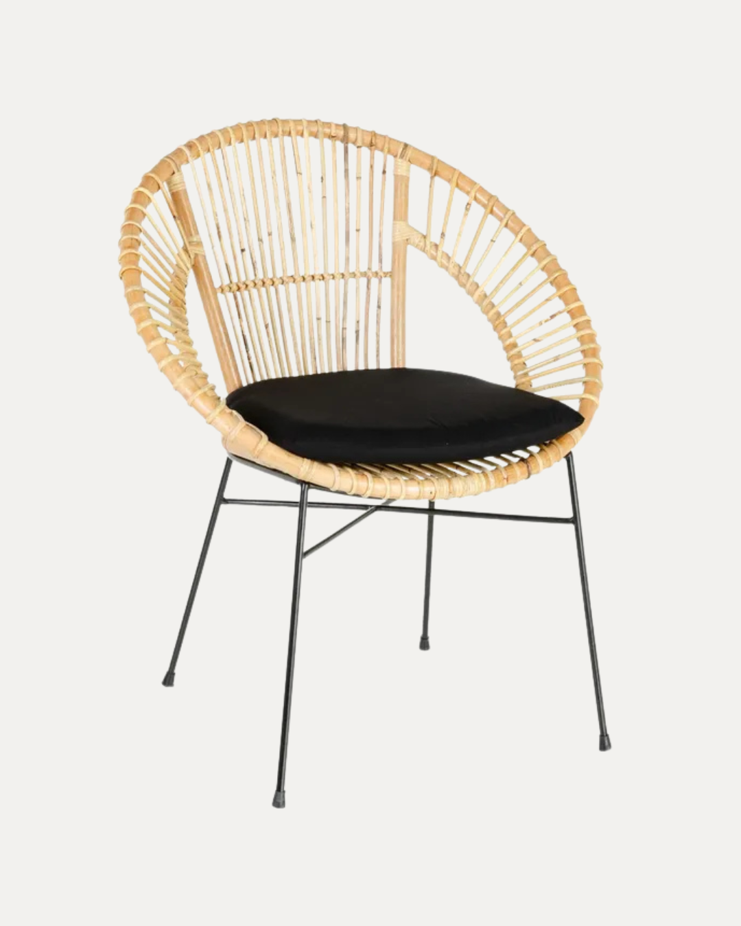 Cocoa Chair in Light Rattan