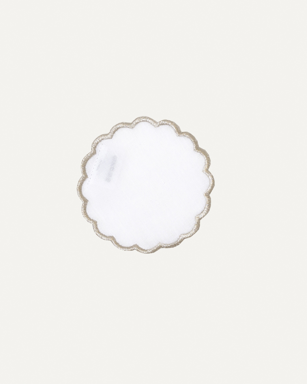 Scallop Coaster, Silver