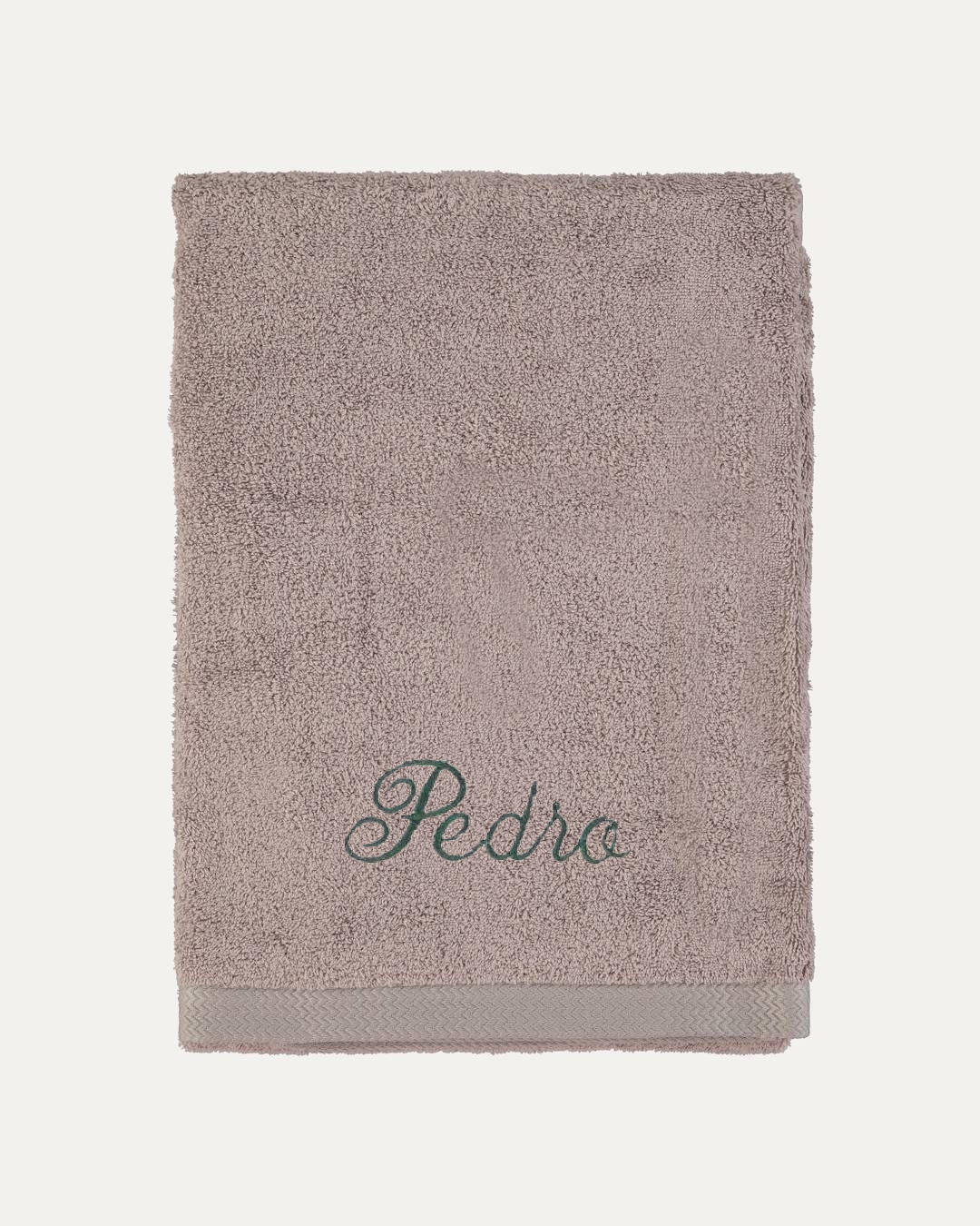 Customisable Bath Towel, Light Grey