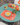 Clou Napkin, Terracotta with Off-White