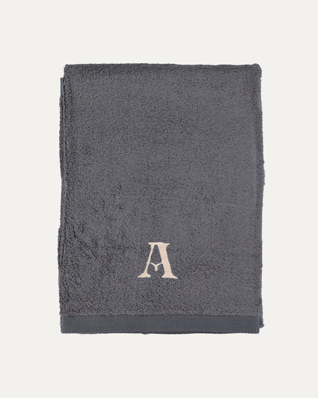 Customisable Bath Towel, Dark Grey