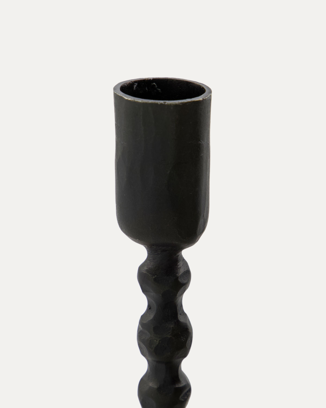 Flam Iron Candlestick 13.5 cm, Black