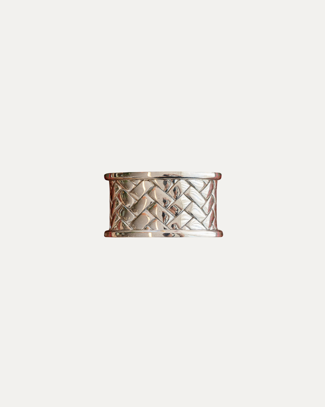 Silver Braided Napkin Ring