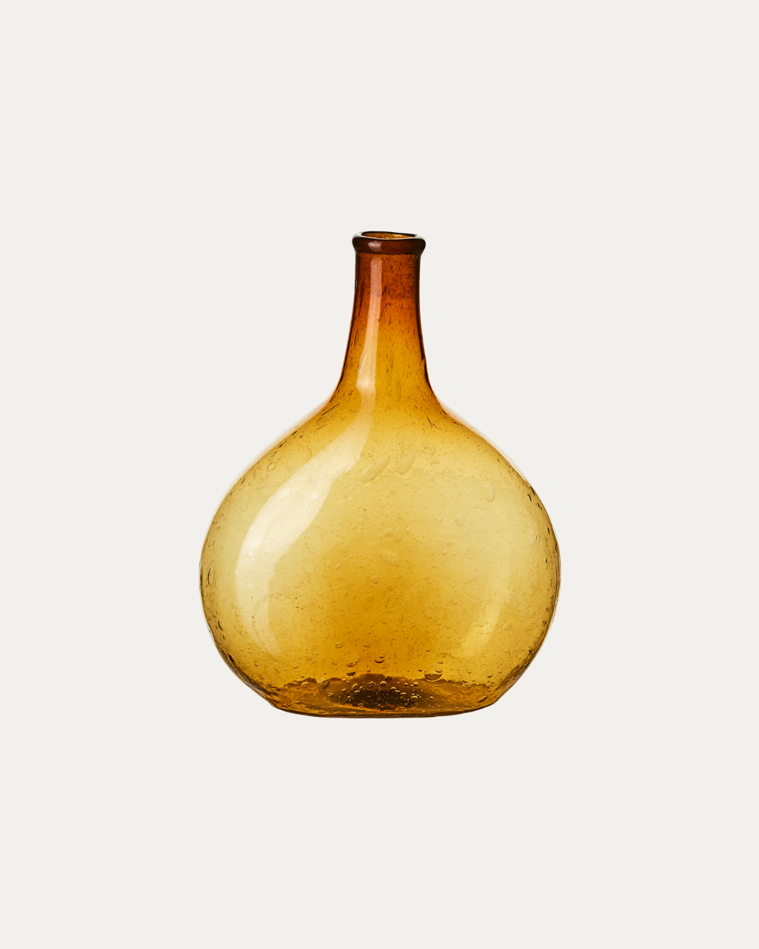 Recycled Glass Jar Riviera Amber 18cm