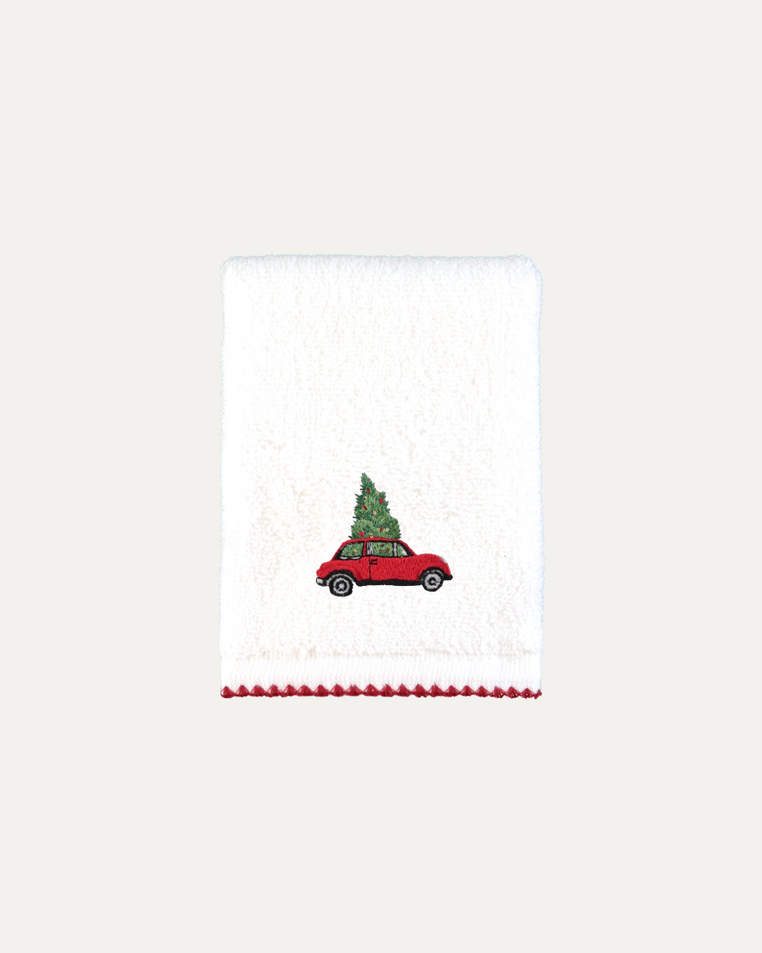 Christmas Car Shell Hand Towel 