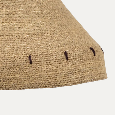 Candeeiro de Teto Retro em Fibra Natural 41 X 41 X 22 CM