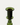 Vienna Green Glass Candlestick, Small