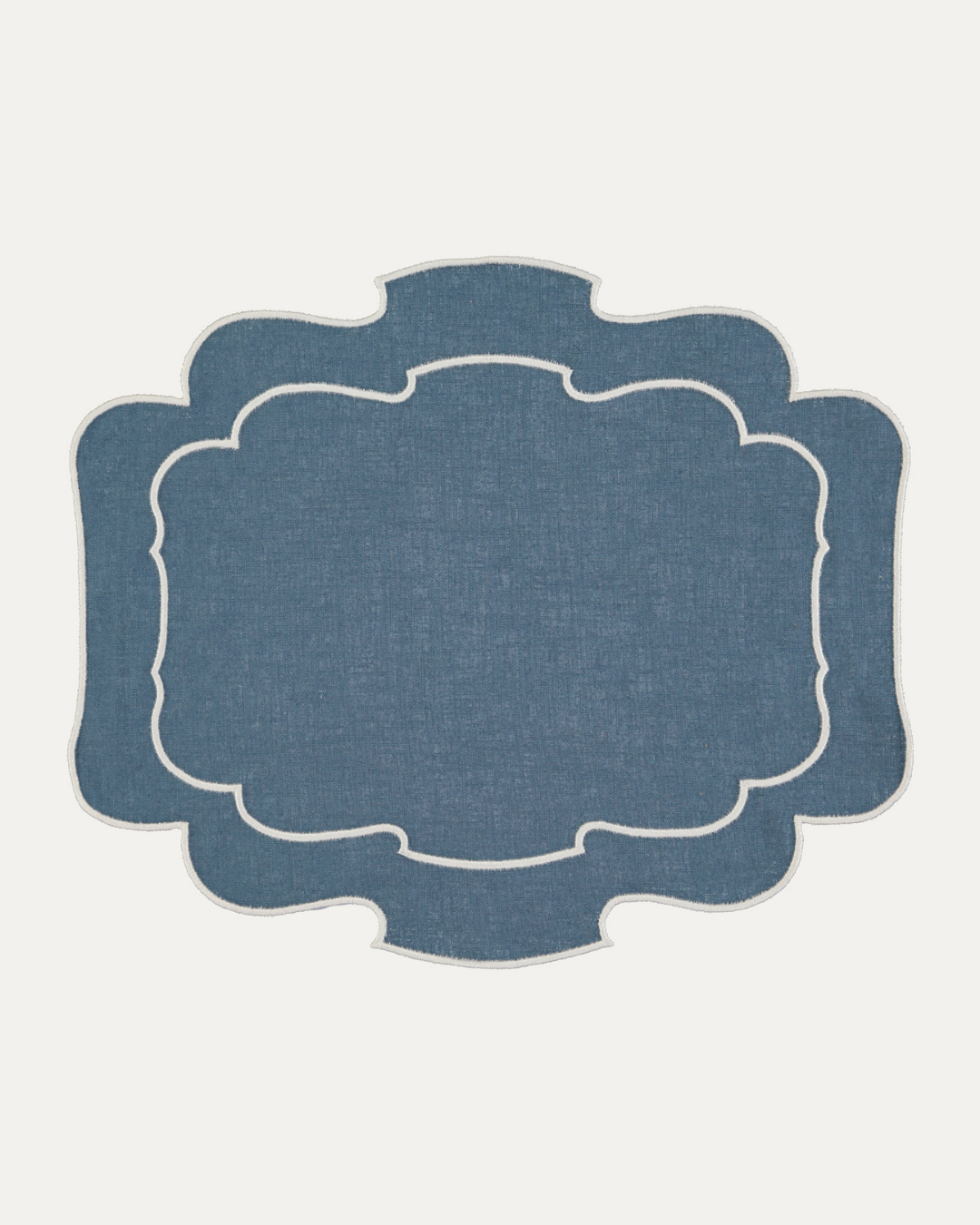 Belmonte Placemat, Blue and White